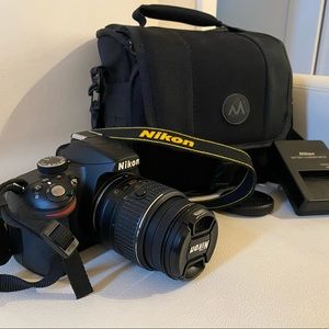 Nikon D3200 + 18-55mm lens / Like new